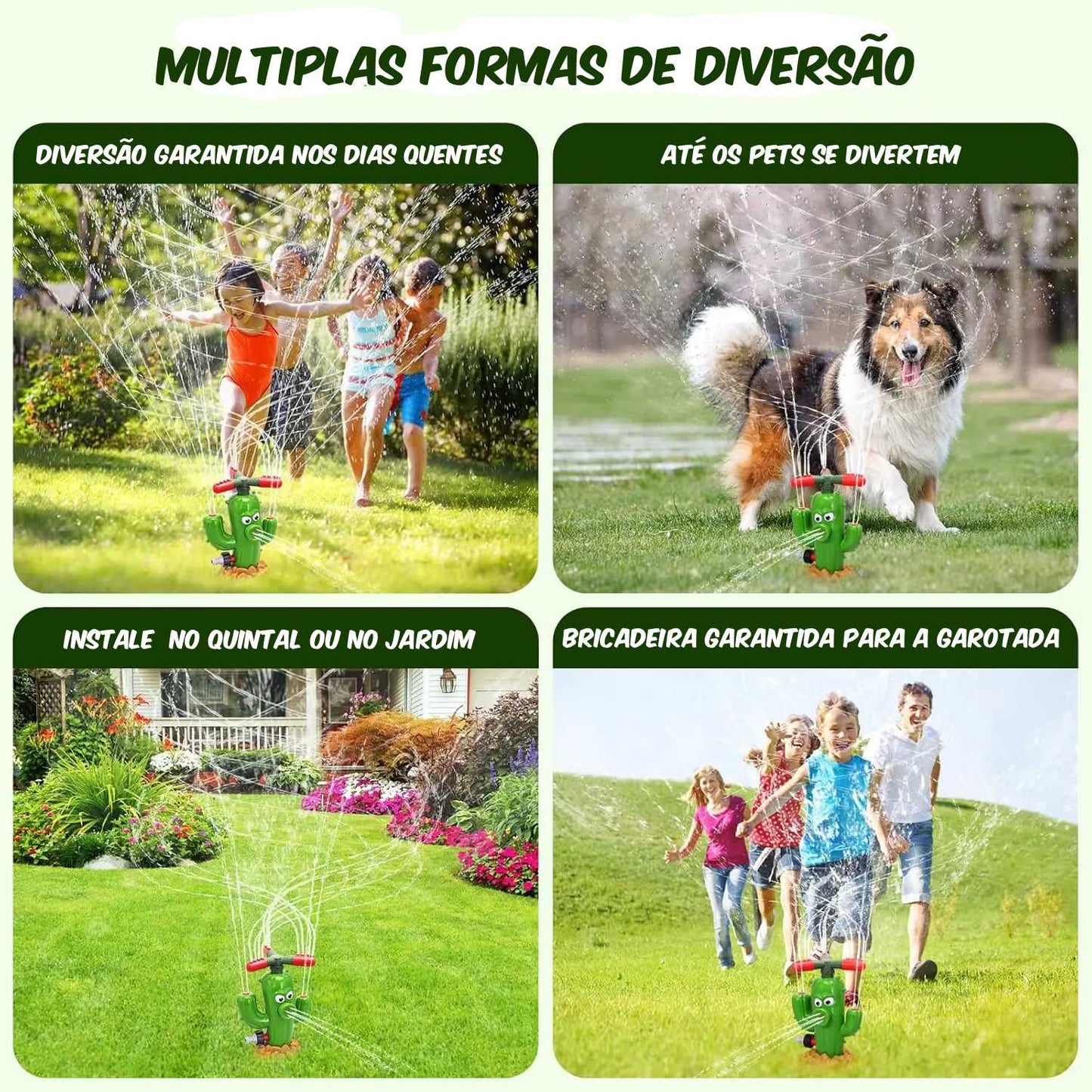 Coleção AquaGarden - Hidrante - Cacto - Caramujo - Polvo