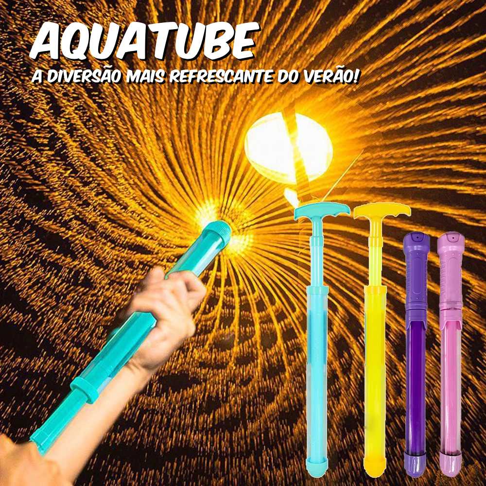 AquaTube Bastão Lançador de Água - Brinquedo Lançador de Água - Diversão para o calor