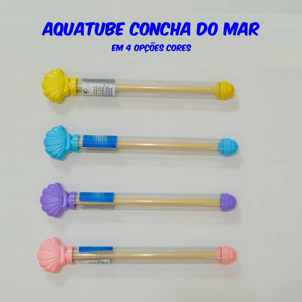 AquaTube Bastão Lançador de Água - Brinquedo Lançador de Água - Diversão para o calor