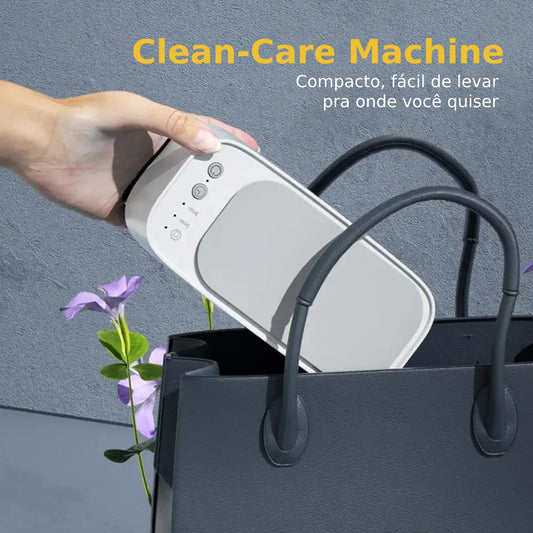 Clean-Care Machine - Higienizador Ultrassônico Portátil para Óculos, Relógios, Joias e Similares