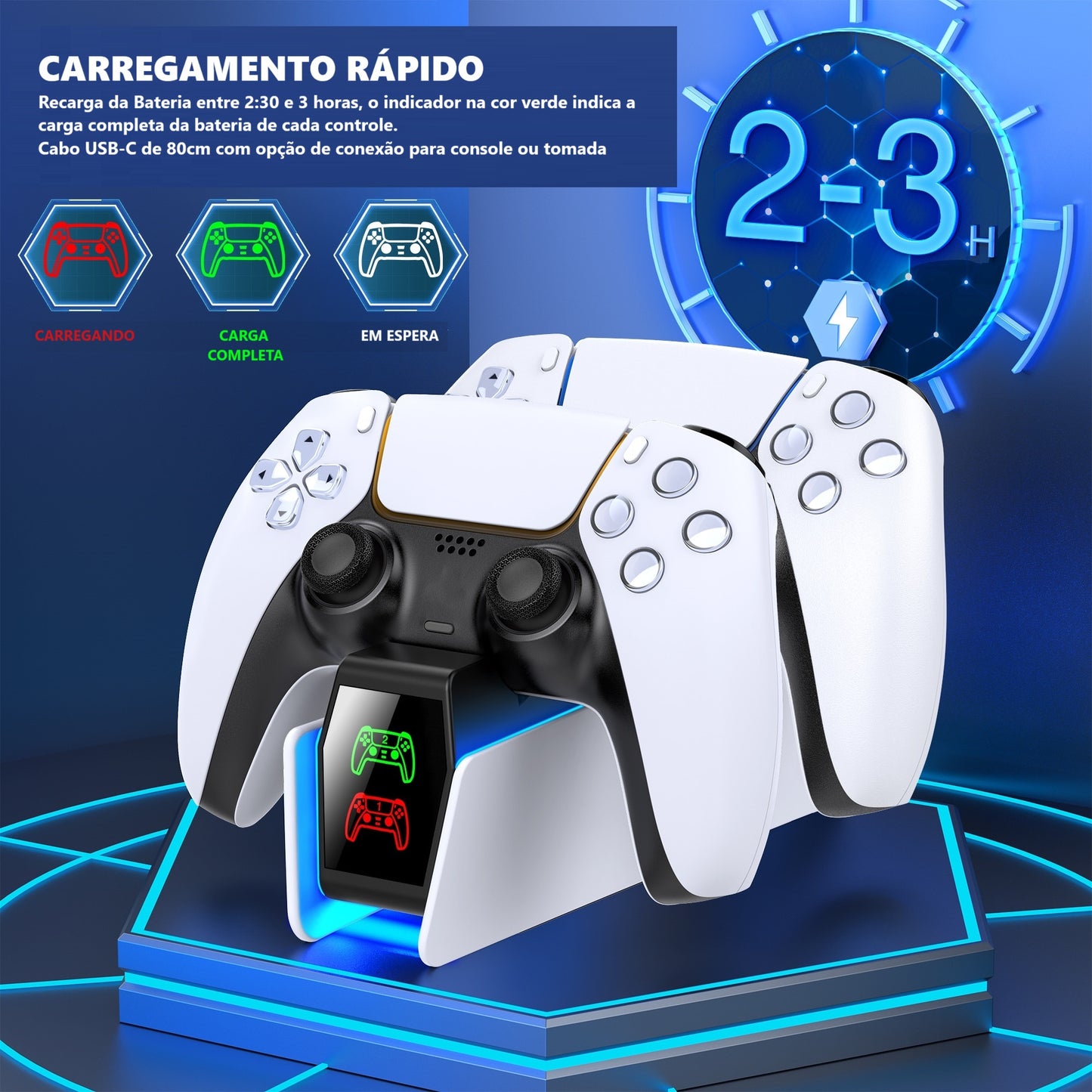 Carregador para Controle PS5 - NEXT LEVEL
