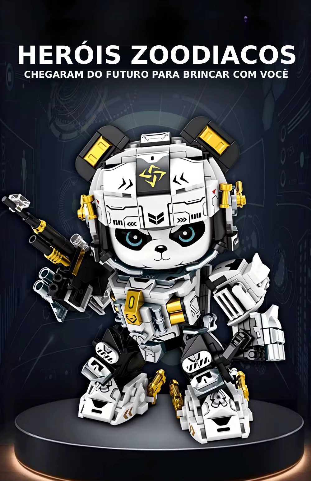 Heróis Zoodiacos - Robôs Animais Novidade 2025 Blocos para Montar