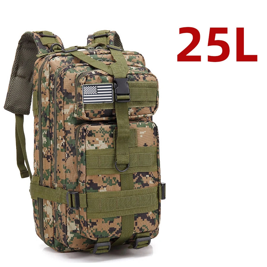 Mochila Militar Adventure - A Prova D'Água - Capacidade de 25 e 50 Litros - Diversas Cores