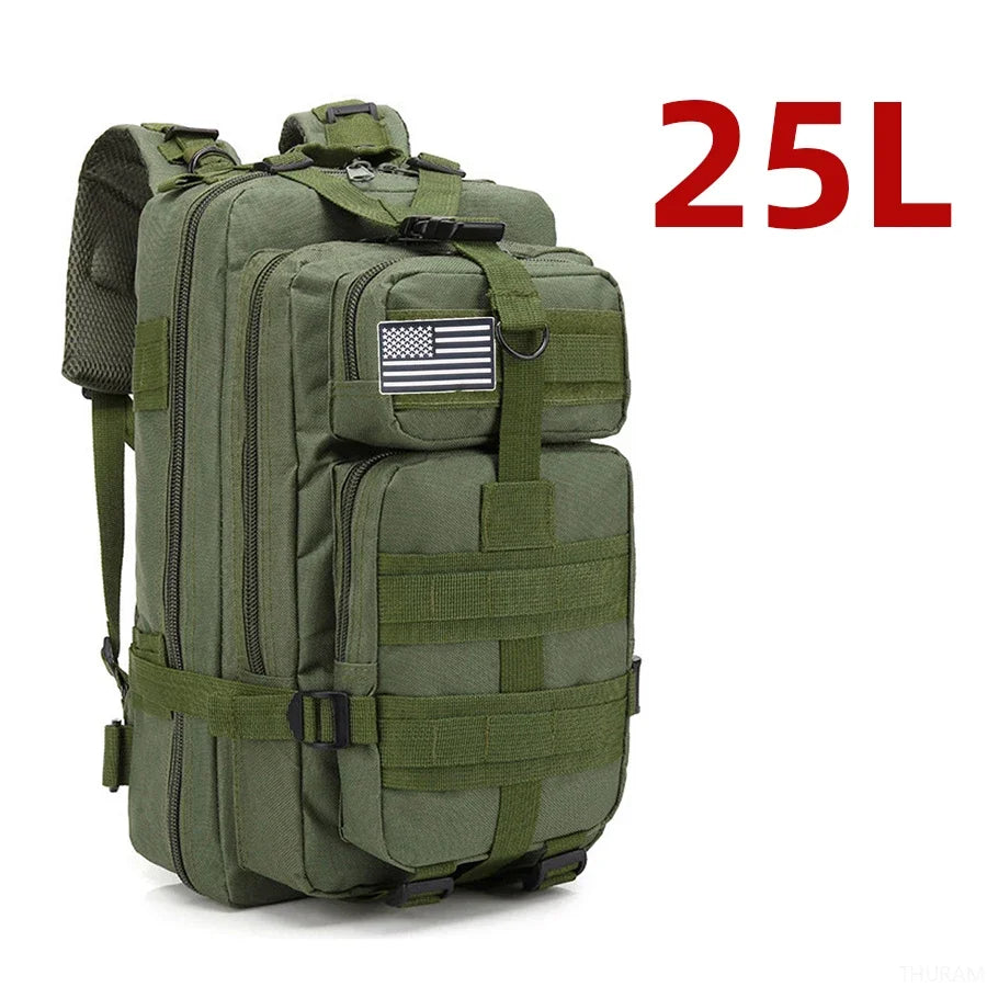 Mochila Militar Adventure - A Prova D'Água - Capacidade de 25 e 50 Litros - Diversas Cores
