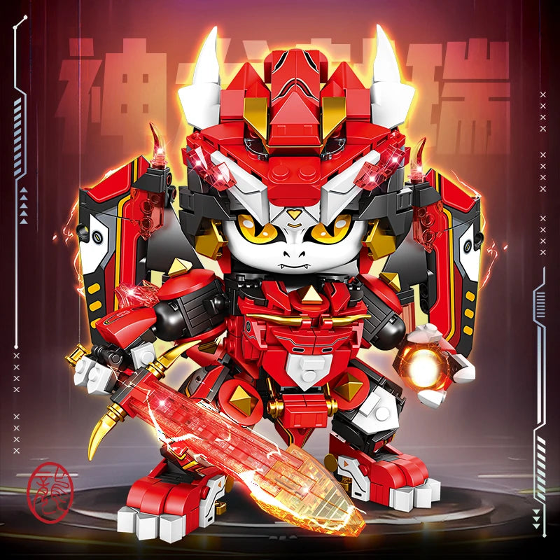 Heróis Zoodiacos - Robôs Animais Novidade 2025 Blocos para Montar