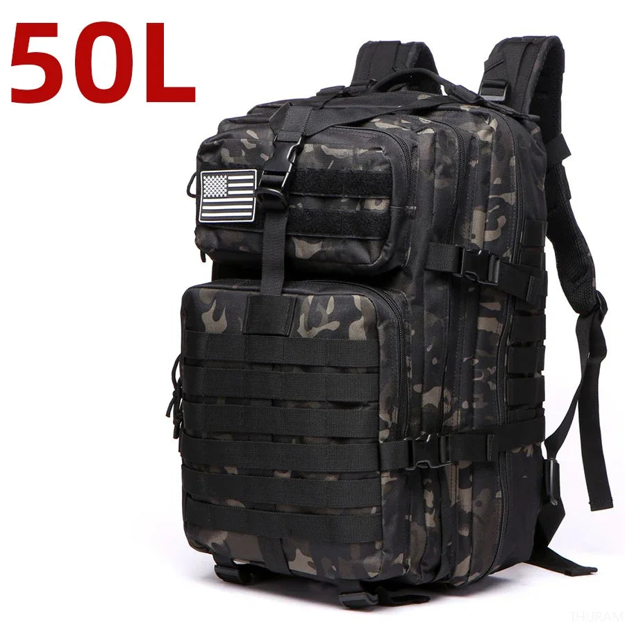 Mochila Militar Adventure - A Prova D'Água - Capacidade de 25 e 50 Litros - Diversas Cores