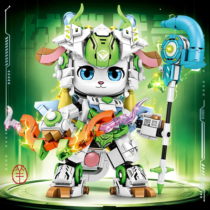 Heróis Zoodiacos - Robôs Animais Novidade 2025 Blocos para Montar