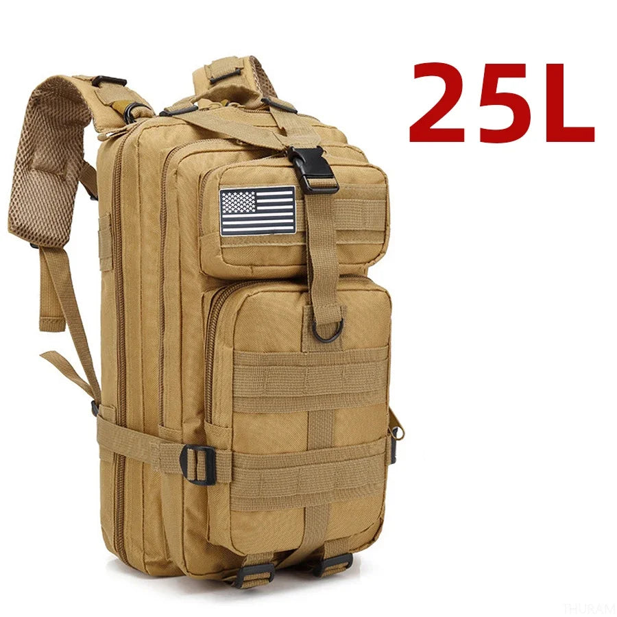 Mochila Militar Adventure - A Prova D'Água - Capacidade de 25 e 50 Litros - Diversas Cores