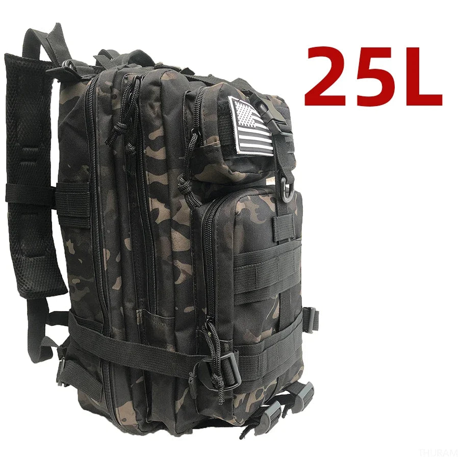 Mochila Militar Adventure - A Prova D'Água - Capacidade de 25 e 50 Litros - Diversas Cores