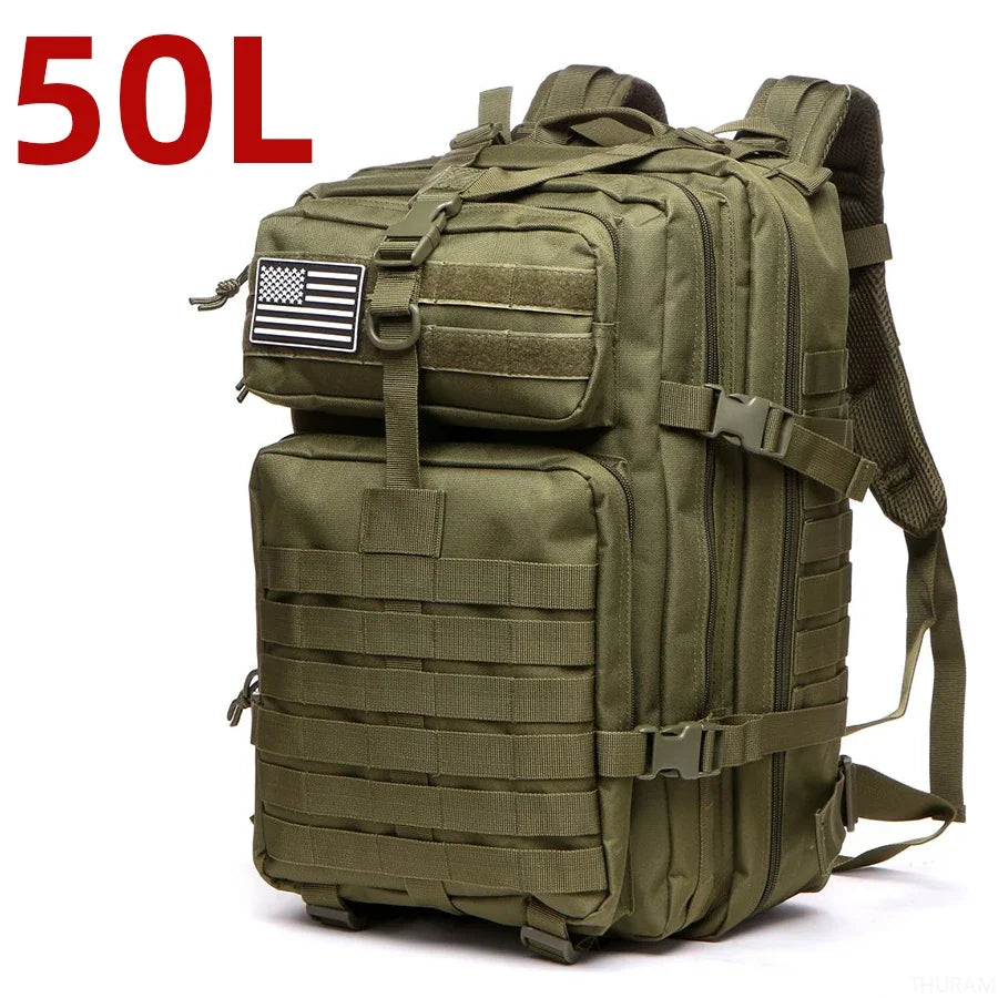 Mochila Militar Adventure - A Prova D'Água - Capacidade de 25 e 50 Litros - Diversas Cores