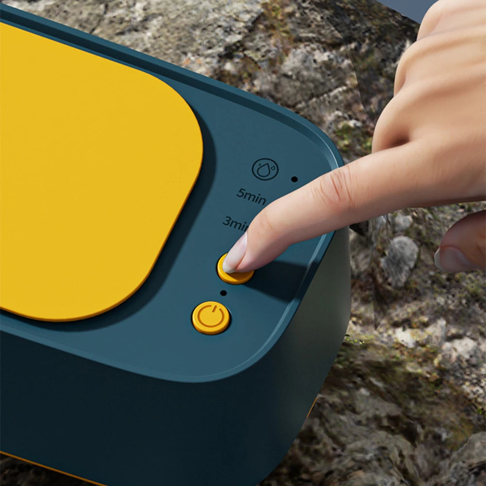 Clean-Care Machine - Higienizador Ultrassônico Portátil para Óculos, Relógios, Joias e Similares