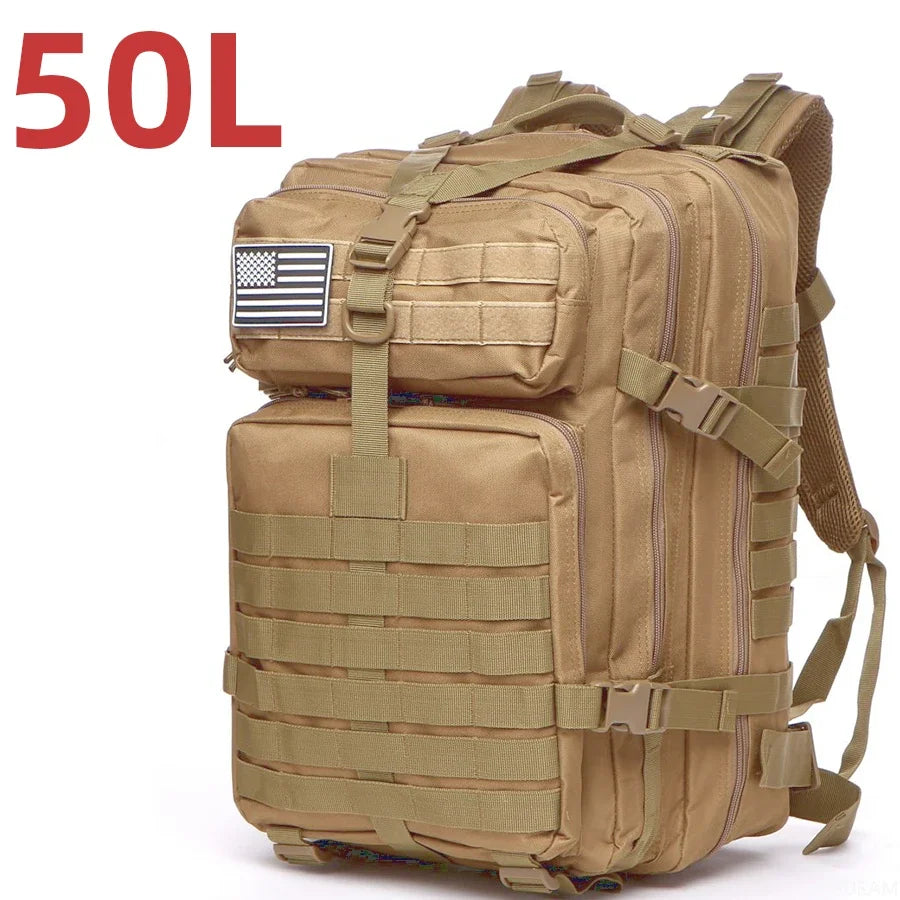 Mochila Militar Adventure - A Prova D'Água - Capacidade de 25 e 50 Litros - Diversas Cores