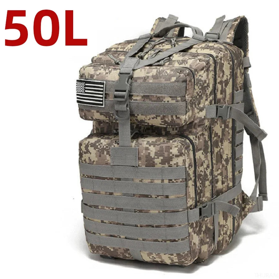 Mochila Militar Adventure - A Prova D'Água - Capacidade de 25 e 50 Litros - Diversas Cores