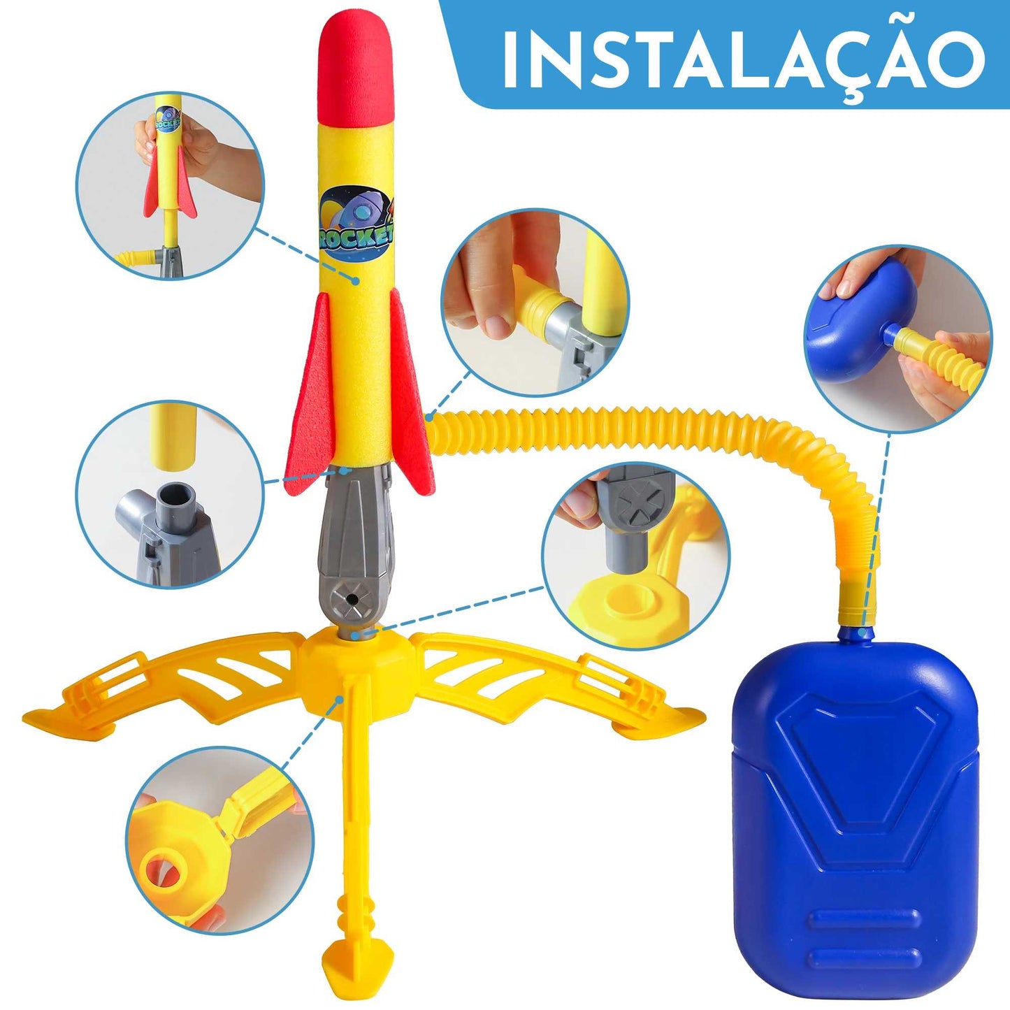 Rocket Star - Foguete de Espuma com propulsão a ar