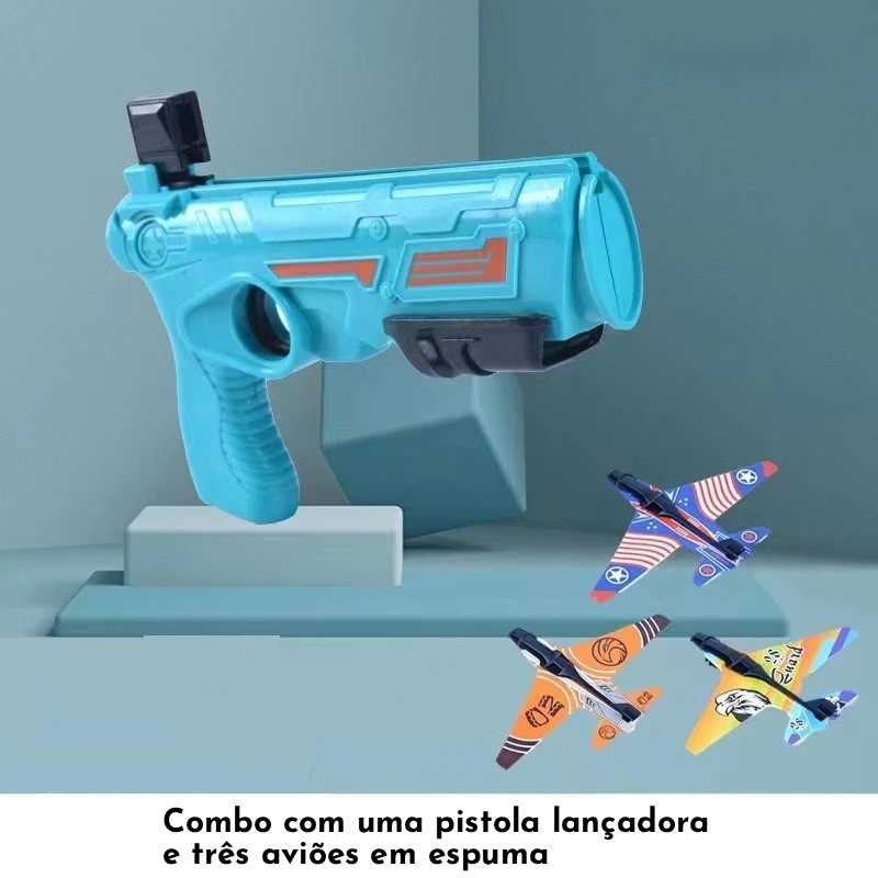 FlyPop - Pistola que Dispara Aviões de Espuma
