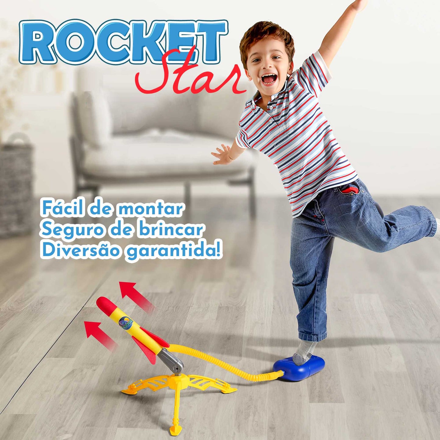 Rocket Star - Foguete de Espuma com propulsão a ar